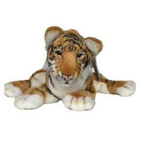 Hansa New w/Tag Handcrafted Plush Tiger Cub  Hand Puppet